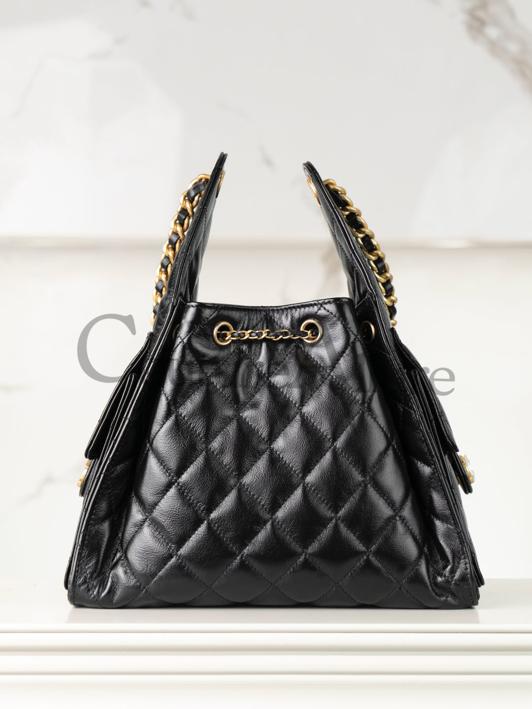 CHANEL 25 Small Handbag in Black Calfskin Leather Master(30*26*14cm)