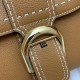 Delvaux Brillant Mini Surpique Bag in Brown Rodeo Calf Leather