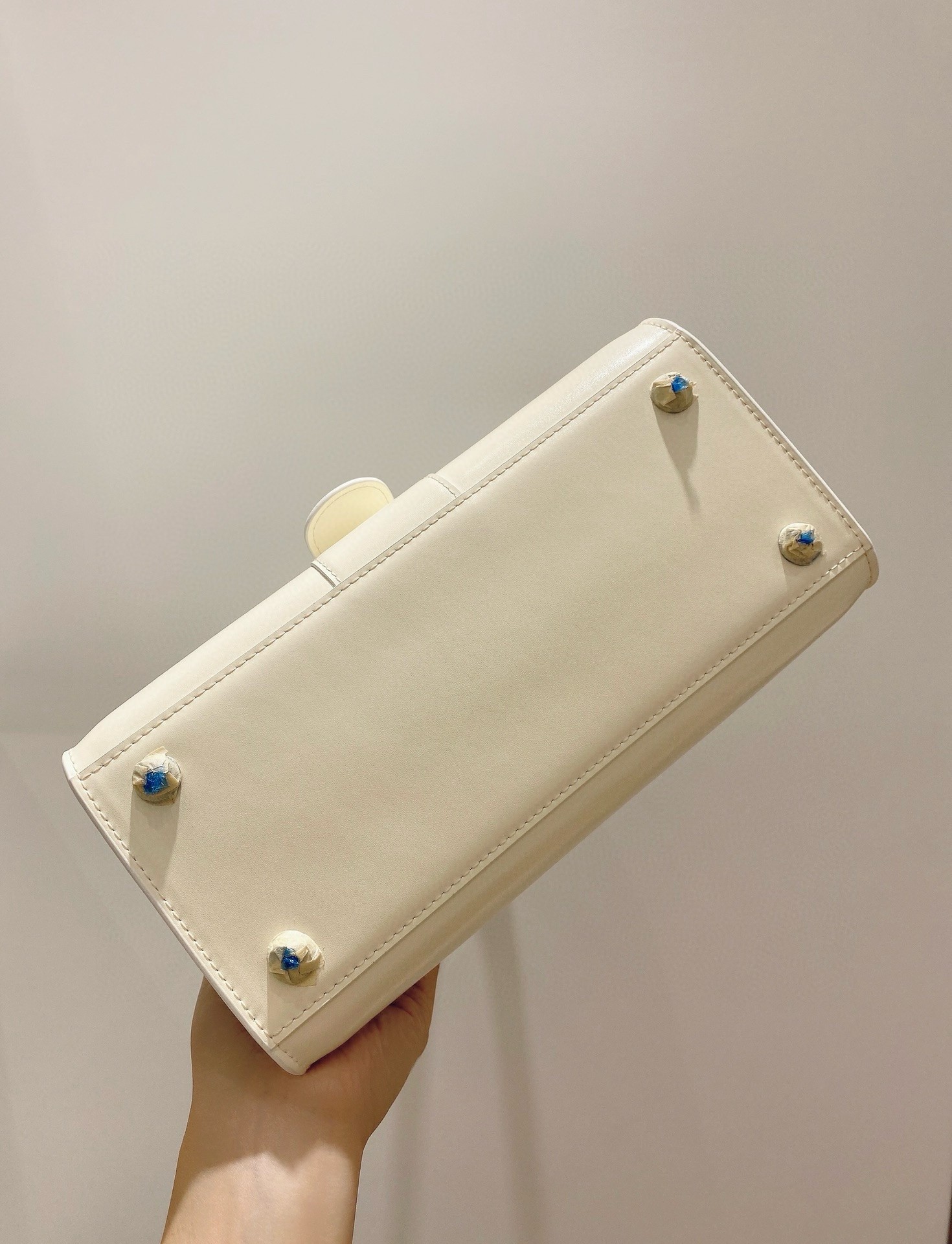 Delvaux Brillant PM Bag in Ivory Box Calf Leather