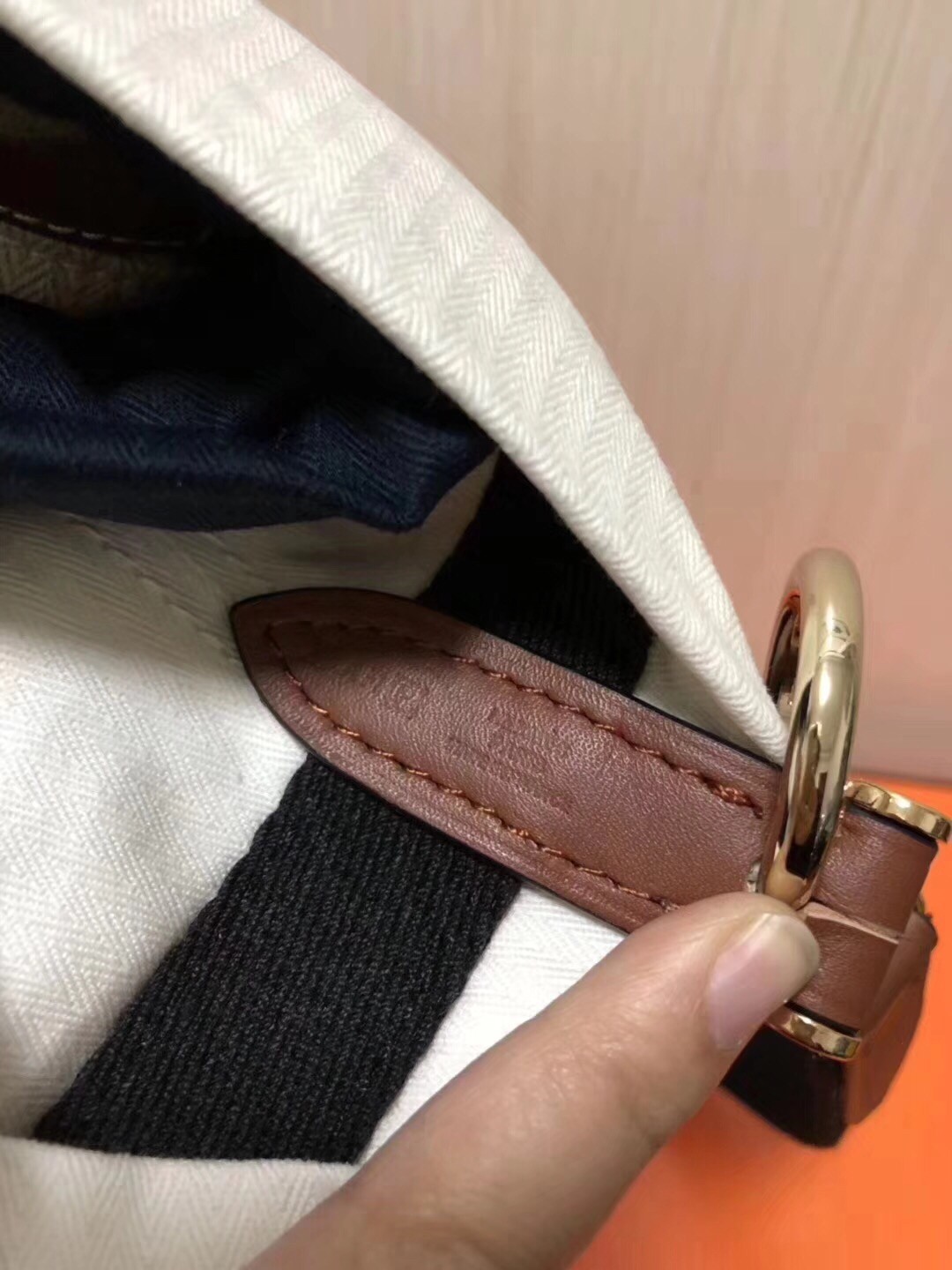 Hermes Grooming Bucket Bag In White Canvas