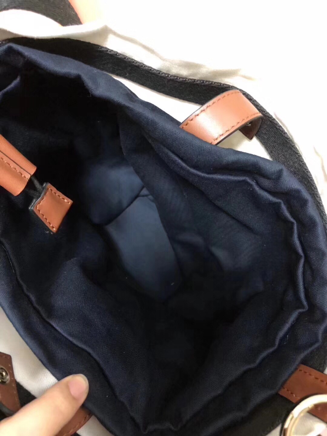 Hermes Grooming Bucket Bag In White Canvas