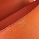 Hermes Orange Constance MM 24cm Epsom Leather Bag