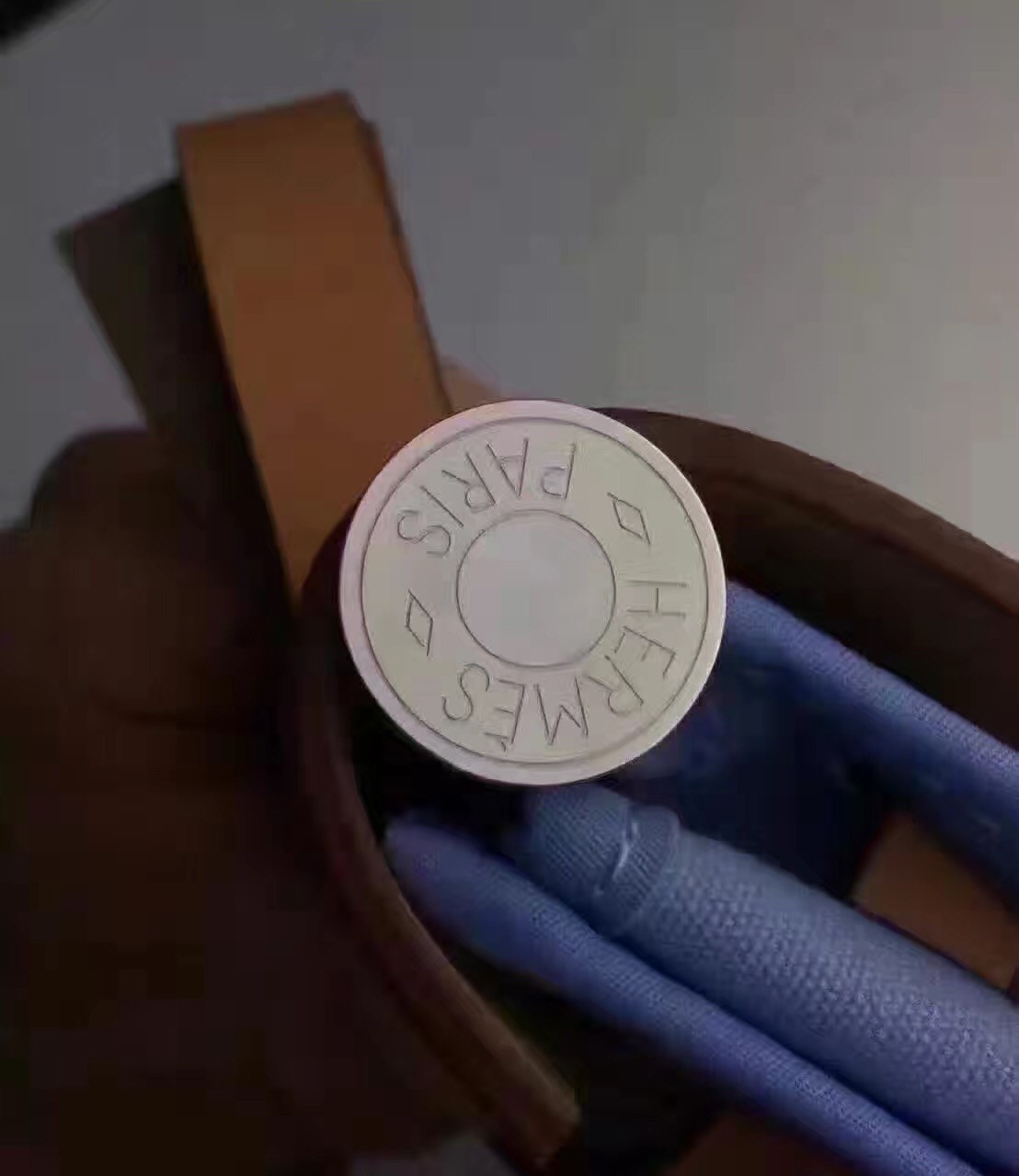 Hermes Herbag Zip PM 31cm Bag In Celeste Canvas