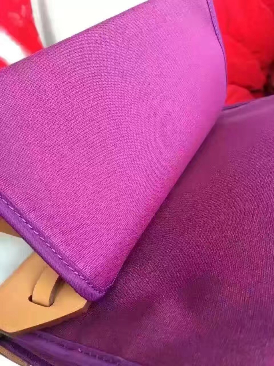 Hermes Herbag Zip PM 31cm Bag In Fuchsia Canvas