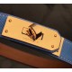 Hermes Kelly Belt In Blue Epsom Leather