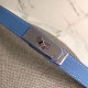 Hermes Kelly Belt In Blue Epsom Leather