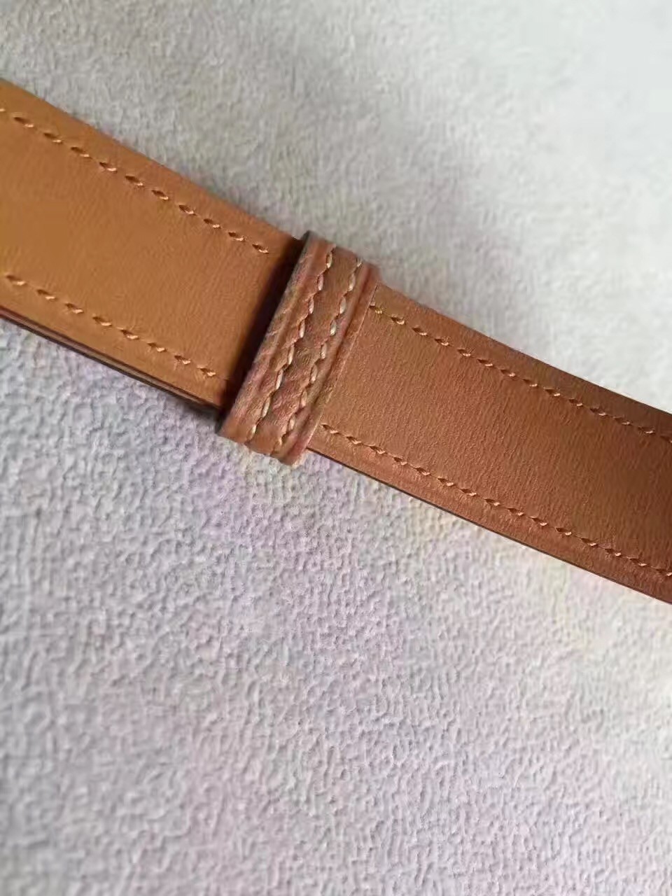 Hermes Kelly Belt In Brown Epsom Leather