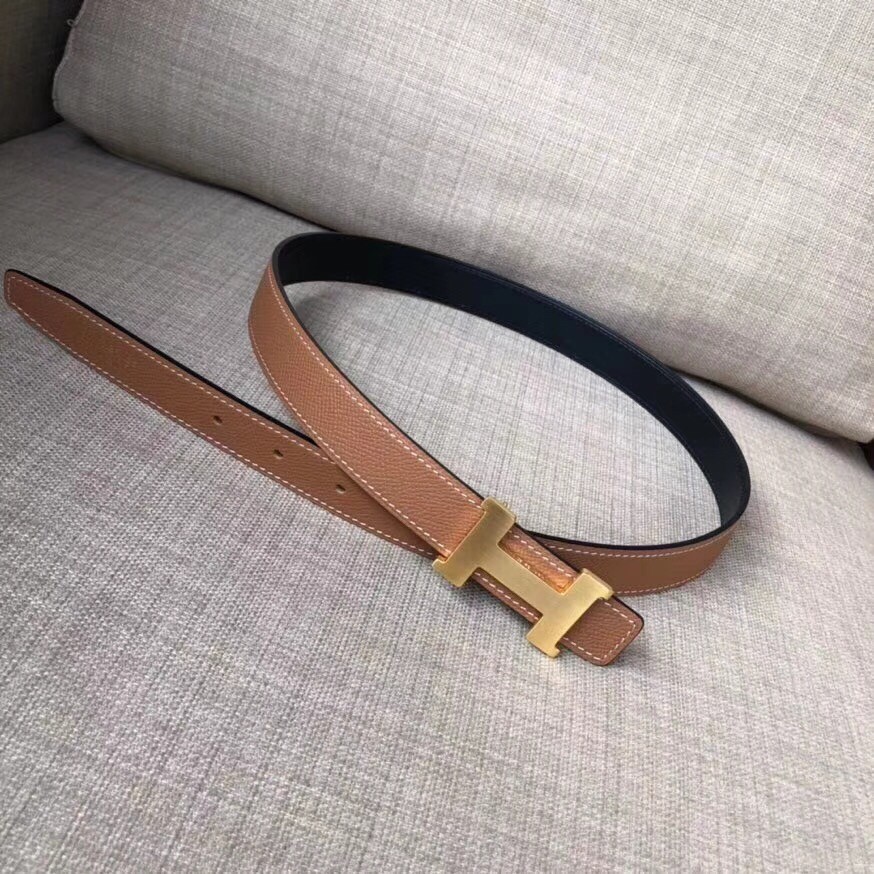 Hermes Mini Constance Belt Buckle & Brown Epsom 24 MM Strap