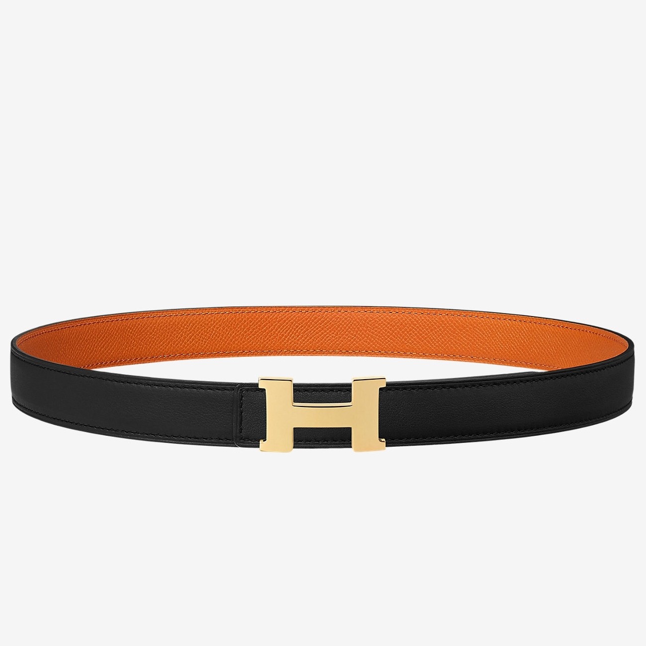 Hermes Mini Constance Belt Buckle & Orange Epsom 24 MM Strap