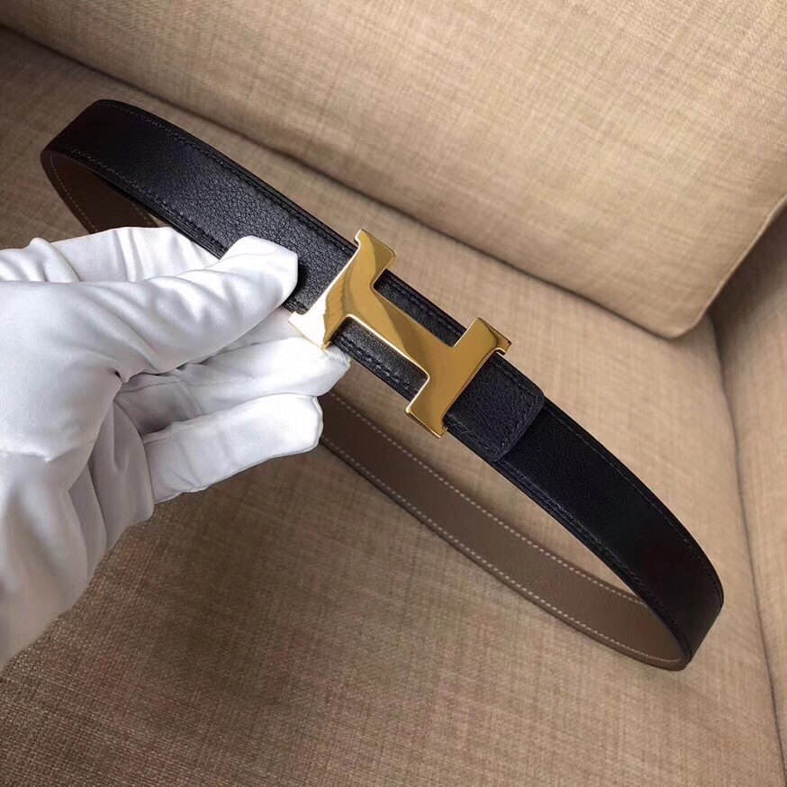 Hermes Mini Constance Belt Buckle & Taupe Epsom 24 MM Strap
