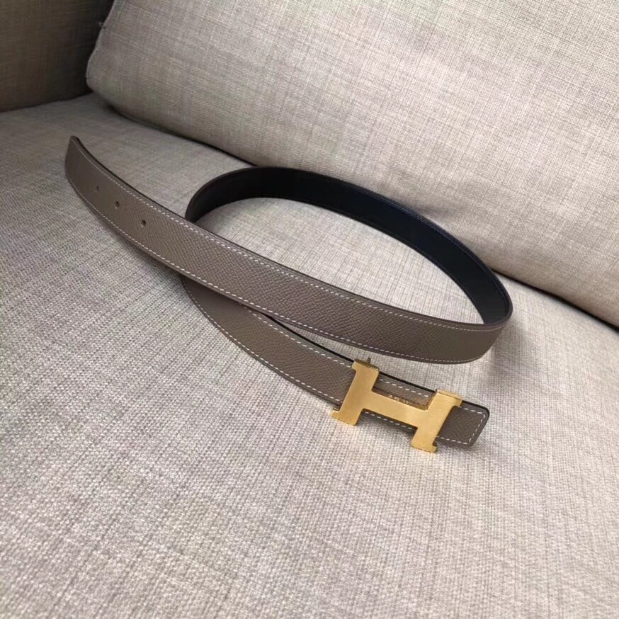 Hermes Mini Constance Belt Buckle & Taupe Epsom 24 MM Strap