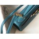 Hermes Blue Jean Clemence Kelly 32cm Retourne Bag