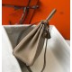 Hermes Grey Clemence Kelly 32cm Retourne Bag