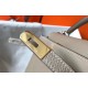 Hermes Grey Clemence Kelly 32cm Retourne Bag
