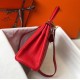 Hermes Red Clemence Kelly 32cm Retourne Bag
