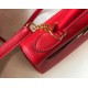 Hermes Red Clemence Kelly 32cm Retourne Bag