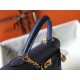Hermes Bleu Saphir Epsom Kelly 32cm Sellier Handmade Bag