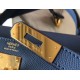 Hermes Bleu Saphir Epsom Kelly 32cm Sellier Handmade Bag
