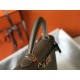 Hermes Taupe Epsom Kelly 32cm Sellier Bag