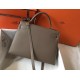 Hermes Taupe Epsom Kelly 32cm Sellier Bag