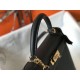 Hermes Black Epsom Kelly 32cm Sellier Bag