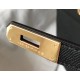 Hermes Black Epsom Kelly 32cm Sellier Bag