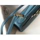 Hermes Blue Jean Clemence Kelly 28cm Bag