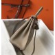 Hermes Grey Clemence Kelly 28cm Bag