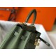 Hermes Canopee Clemence Kelly 28cm Bag
