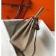 Hermes Grey Clemence Kelly 25cm GHW Bag
