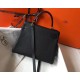 Hermes Black Clemence Kelly 25cm GHW Bag