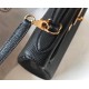 Hermes Black Clemence Kelly 25cm GHW Bag