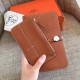 Hermes Gold Dogon Duo Combined Wallet
