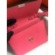 Hermes Rose Lipstick Clic 16 Wallet With Strap