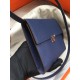 Hermes Sapphire Clic 16 Wallet With Strap