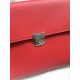 Hermes Red Clic 16 Wallet With Strap