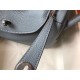 Hermes Lindy 30cm Bag In Blue Lin Clemence Leather