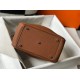 Hermes Lindy 30cm Bag In Brown Clemence Leather