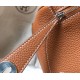 Hermes Lindy 30cm Bag In Brown Clemence Leather