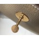 Hermes Lindy 30cm Bag In Grey Clemence Leather