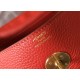 Hermes Lindy 30cm Bag In Red Clemence Leather