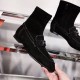 Hermes Black Suede Saint Honore Ankle Boots