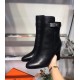 Hermes Noir Joueuse Ankle Boots