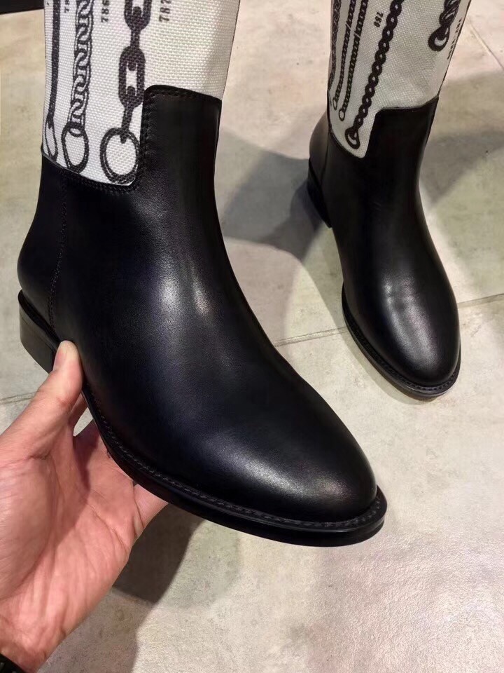 Hermes Jumping Boots In De Camp Dechainee Toile
