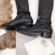 Hermes Soria Boots In Black Calfskin Leather