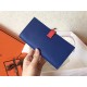Hermes Bi-Color Epsom Bearn Wallet Electric Blue/Piment