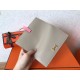 Hermes Bi-Color Epsom Bearn Wallet Grey/Pink