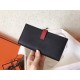 Hermes Bi-Color Epsom Bearn Wallet Black/Ruby