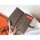 Hermes Bi-Color Epsom Bearn Wallet Black/Taupe
