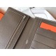 Hermes Bi-Color Epsom Bearn Wallet Black/Taupe